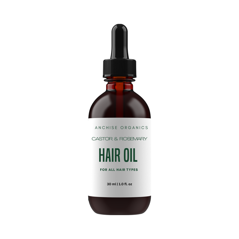 Castor & Rosemary Hair Growth Oil - Thicker, Stronger Hair Naturally